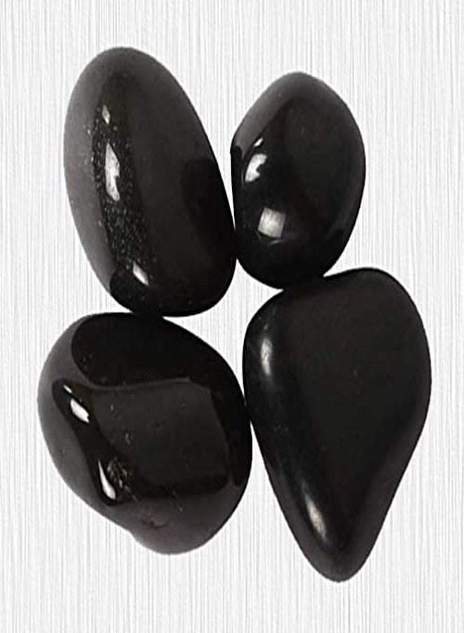 TOI SHOP Black Sea-Salt Agate Tumble/Pebbles Stone. For Reiki, Crystal, Vastu, Fang Shui Aura, Home Decor, Office Decor, Gifting, Good Luck, Showpiece Etc (Black, 900 Gm) - Image 5